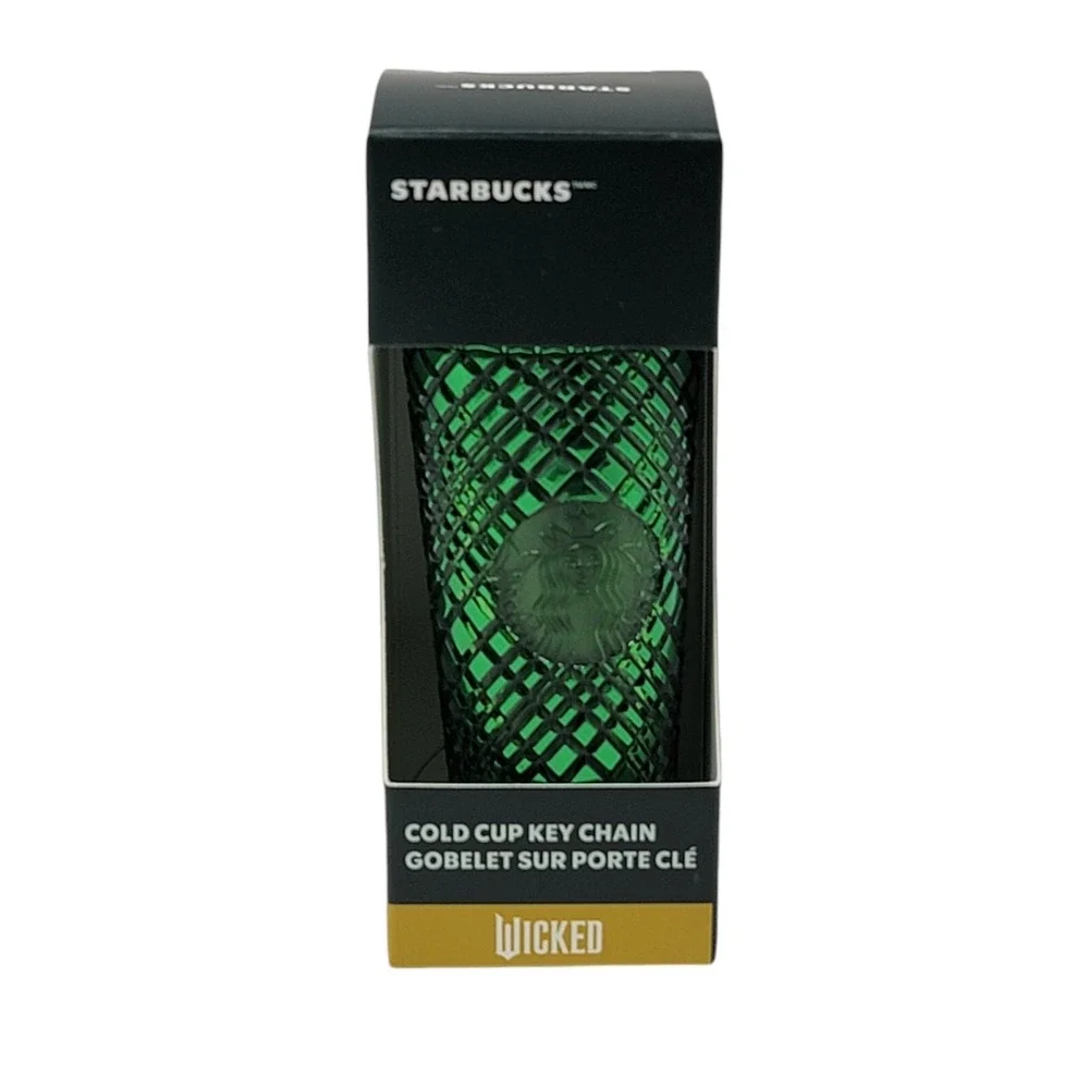 Starbucks Wicked‎ Mini Cold Cup Keychain Ornament Green Prism Emerald City Gift